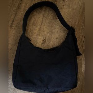 BAGGU Mini Nylon Shoulder Bag Navy